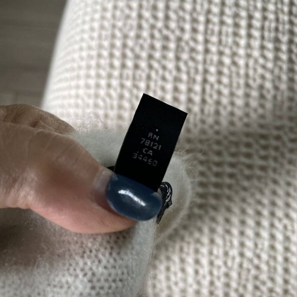 Eileen Fisher Women's Sweater Crew Neck Dropped Shoulders Pullover Cream X-Small - Picture 8 of 9